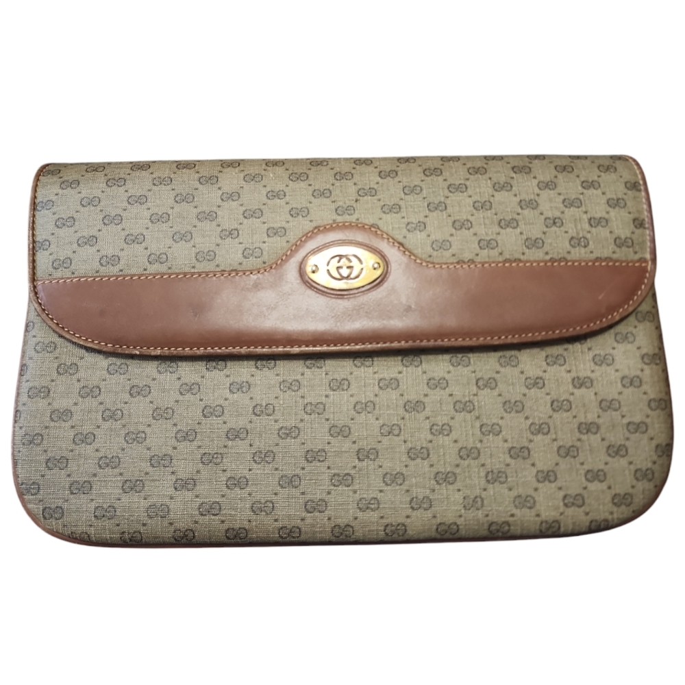 GUCCI Mirco GG Clutch/CrossBody